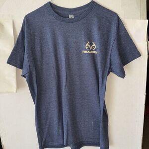 Real Tree Medium Shirt Dark Blue /New Hunting/ Bucks/ Antlers